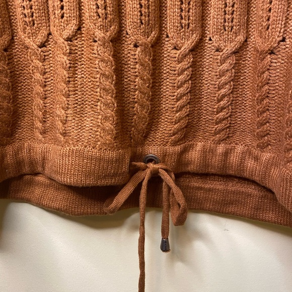 DKNY Sweater Size Large Camel Brown Crewneck Long Sleeve Knit NWT - Picture 7 of 11